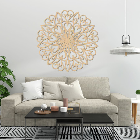 Mandala fa faldekoráció