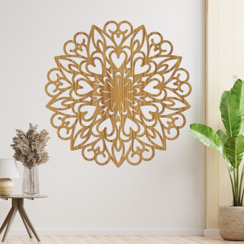 Mandala fa faldekoráció
