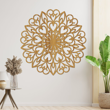 Mandala fa faldekoráció