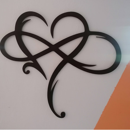 Fából készült falfestmény szív