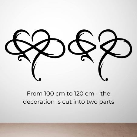 Fából készült falfestmény szív motívummal