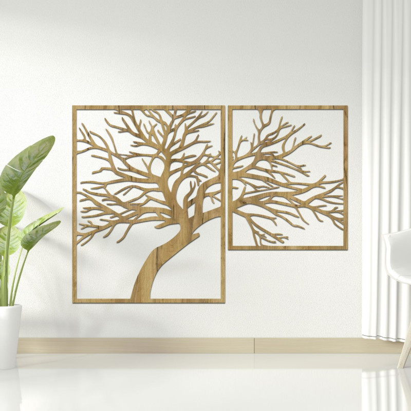 Fa kép egy fáról faragott ágakkal