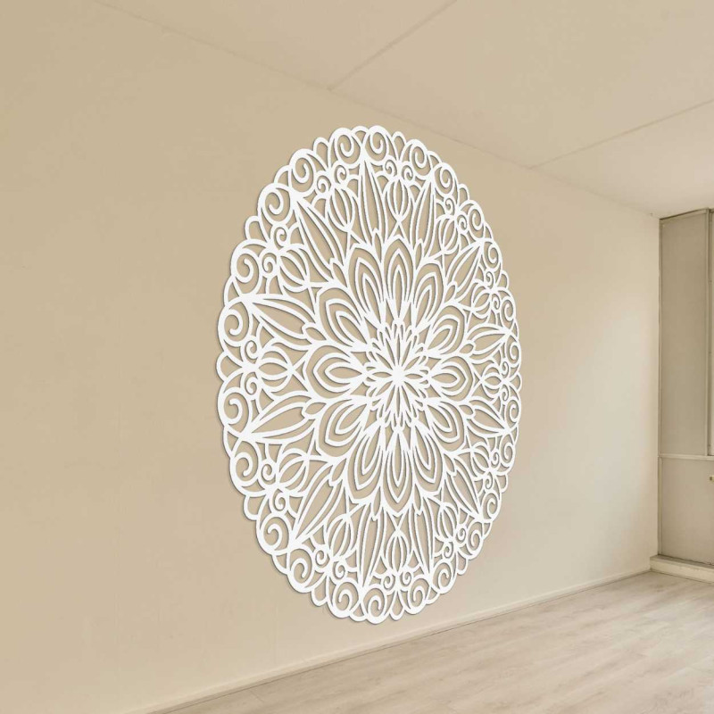 Faragott fali mandala, az idő virága - ORIN