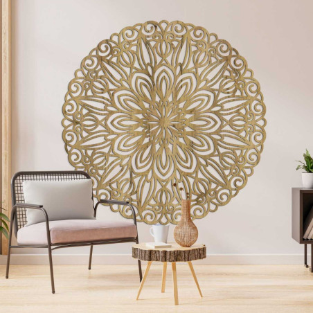 Faragott fali mandala, az idő virága - ORIN