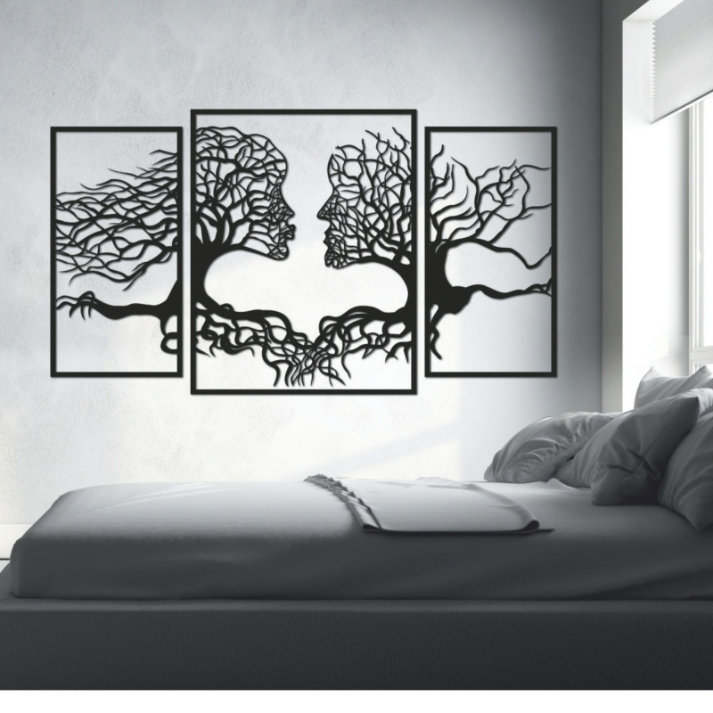 Fából készült falfestmény Nő és férfi | SZÍV