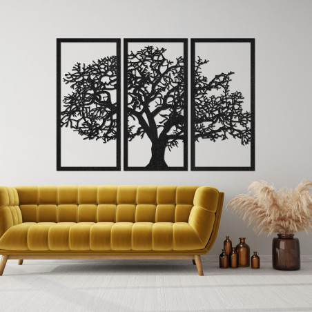 Fa falikép az élet fája 3 darabos szettben
