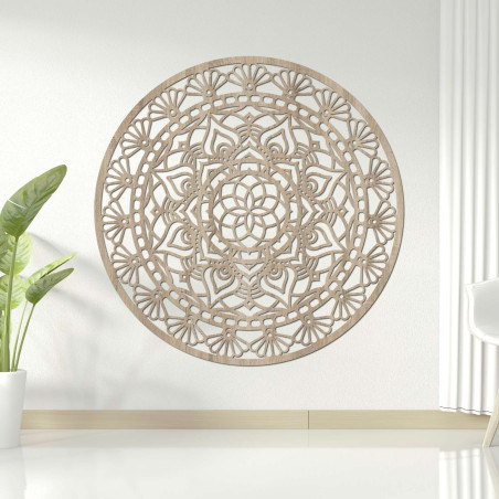Fából készült mandala, életvirág - SOFI