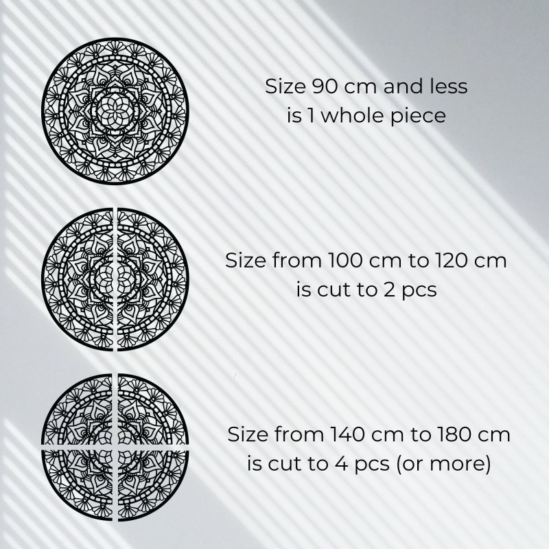 Fából készült mandala a falon | AFRODITA