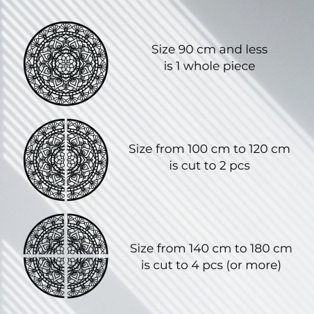 Fából készült mandala a falon | AFRODITA