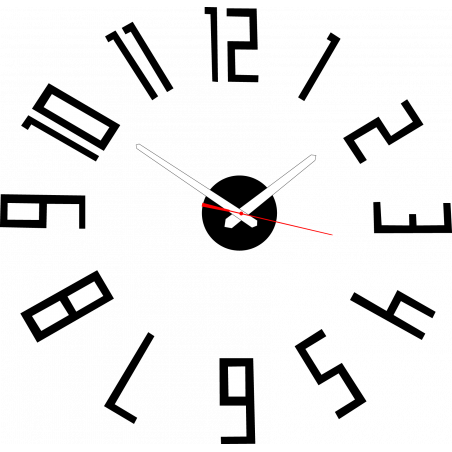 Modern műanyag falióra. Saját gyártású, X-momo