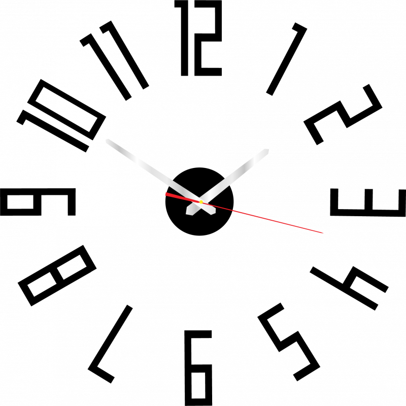 Modern műanyag falióra. Saját gyártású, X-momo