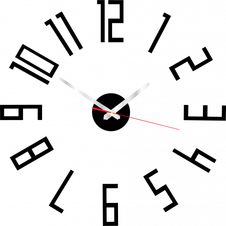 Modern műanyag falióra. Saját gyártású, X-momo