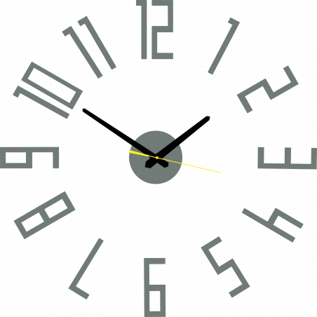 Modern műanyag falióra. Saját gyártású, X-momo