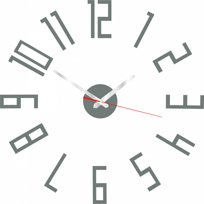 Modern műanyag falióra. Saját gyártású, X-momo