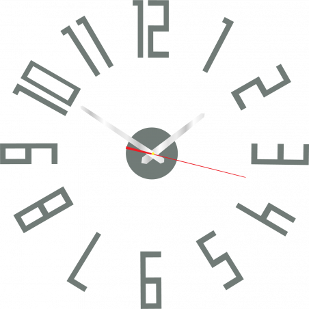 Modern műanyag falióra. Saját gyártású, X-momo