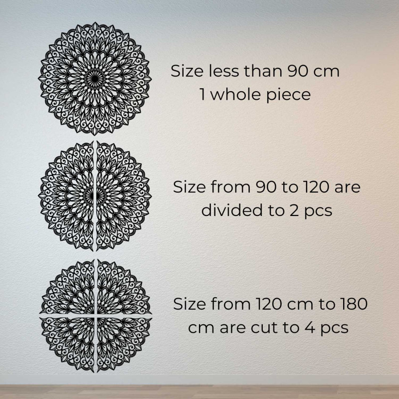 Fából készült mandala a falon - a tökéletes kép...
