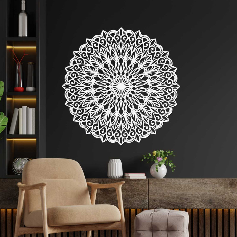 Fából készült mandala a falon - a tökéletes kép...
