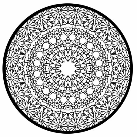 Elegáns fa mandala, mint stílusos faldekoráció
