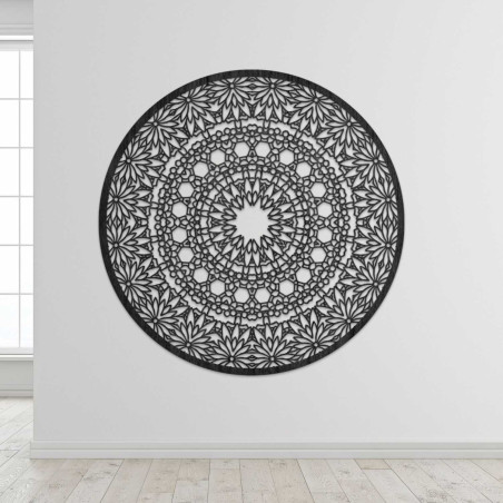 Elegáns fa mandala festmény modern otthonba