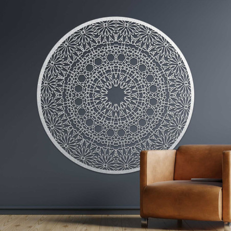 Elegáns fa mandala festmény modern otthonba