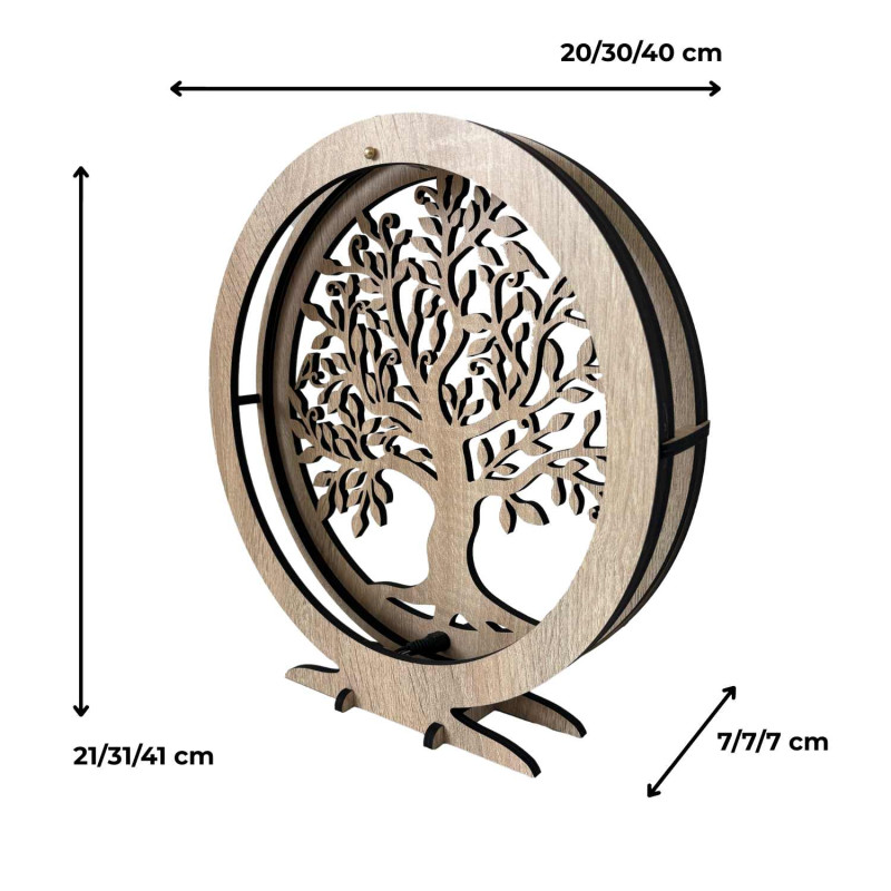 Elegáns Tree of Life asztali lámpa lágy LED világítással