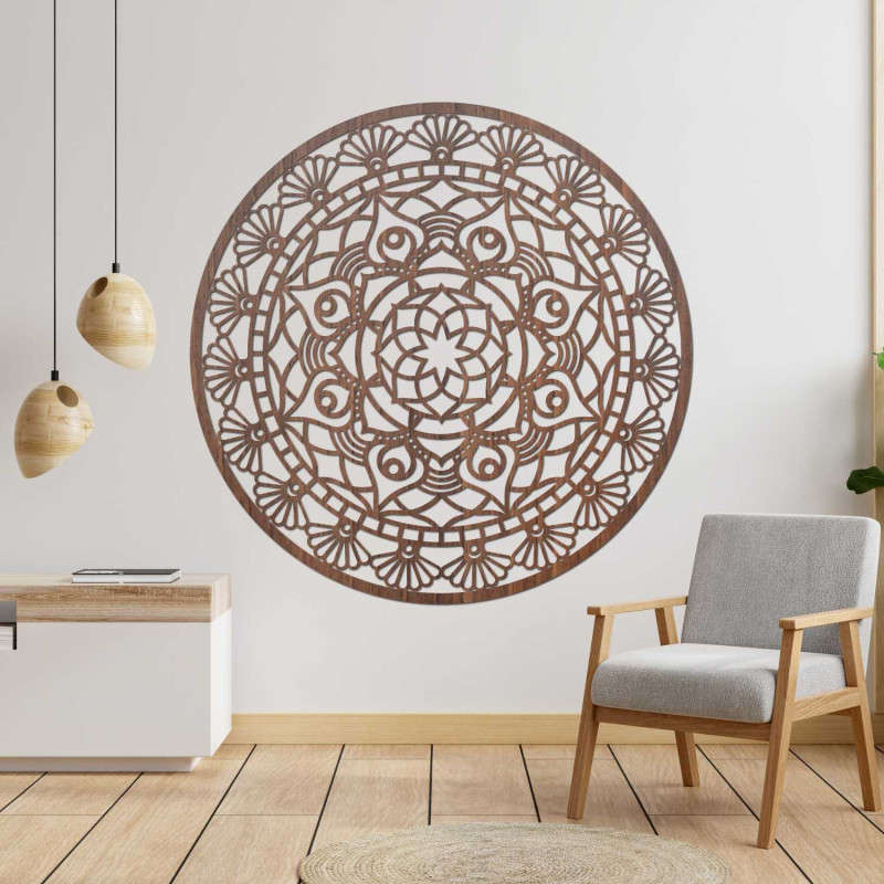Faragott modern mandala, az élet virága | ZIBEZI