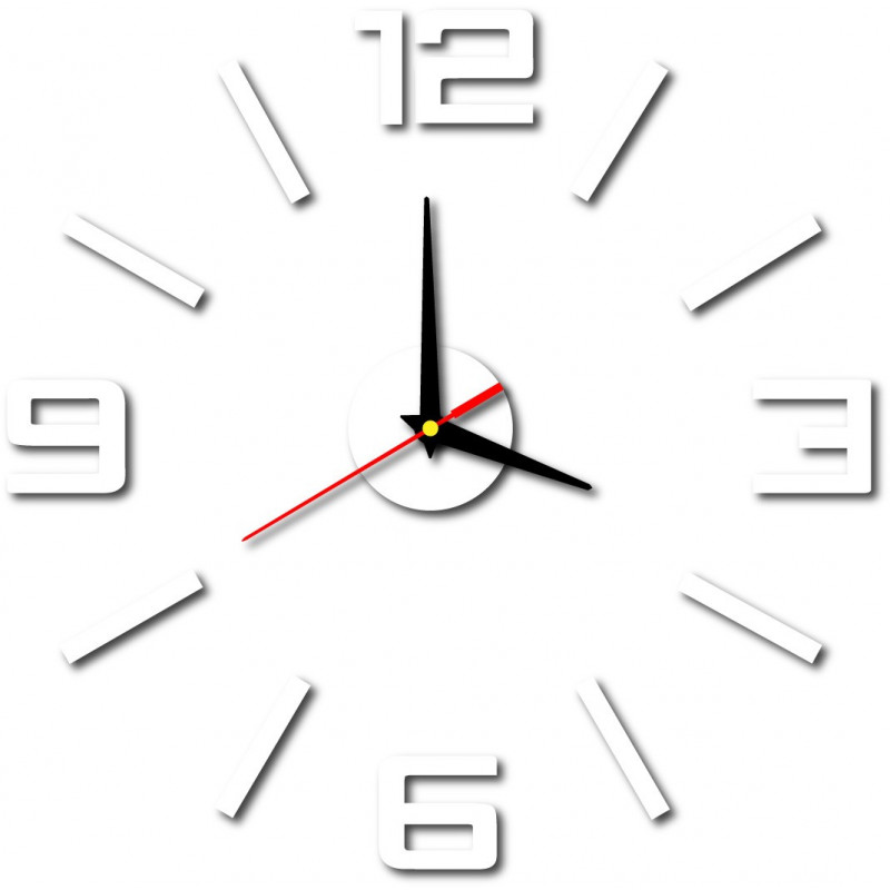 Modern műanyag falióra. Saját gyártású, X-momo