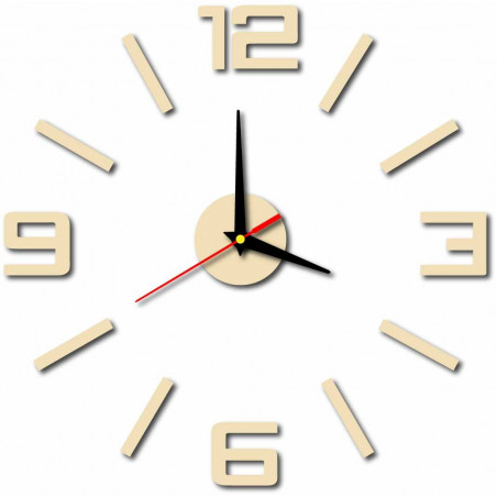 Modern műanyag falióra. Saját gyártású, X-momo