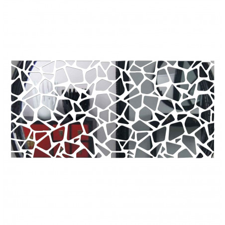 Modern díszes tükrök. Tükör és színes falmatricák, akrilból készült 3D matricák