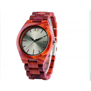 Wooden Wristwatch- The Red Twelve-Yisuya