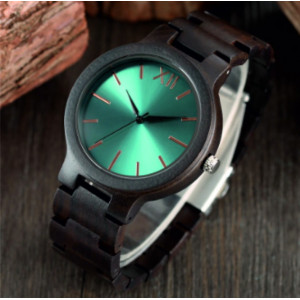 Luxury Wooden Wristwatch- Blue 12-Yisuya