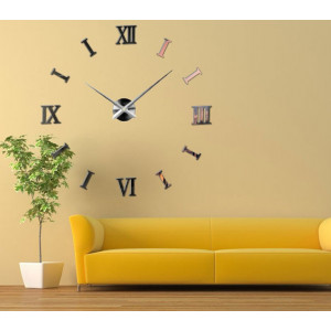 3D Wall Adhesive Clock - Rome