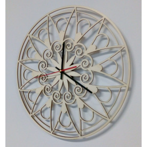 Modern falióra, falióra ajándékba, 3D óra mandala. 2
