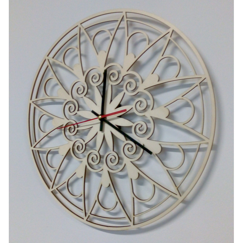 Modern falióra, falióra ajándékba, 3D óra mandala.