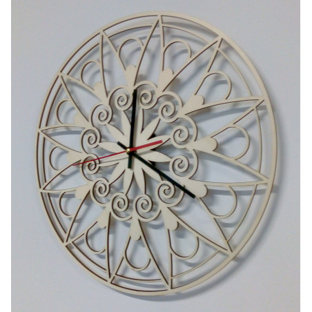 Modern falióra, falióra ajándékba, 3D óra mandala.