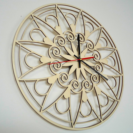 Modern falióra, falióra ajándékba, 3D óra mandala.