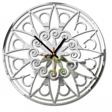 Modern falióra, falióra ajándékba, 3D óra mandala.