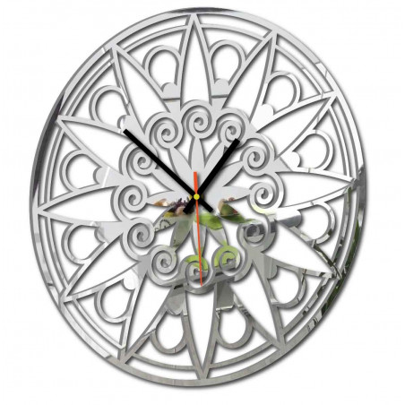 Modern falióra, falióra ajándékba, 3D óra mandala.