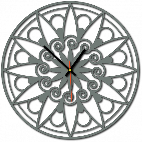 Modern falióra, falióra ajándékba, 3D óra mandala.