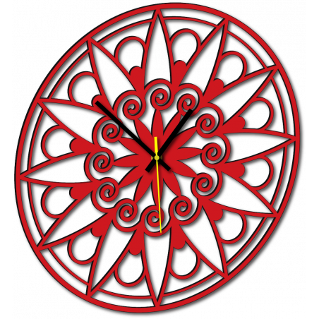 Modern falióra, falióra ajándékba, 3D óra mandala.