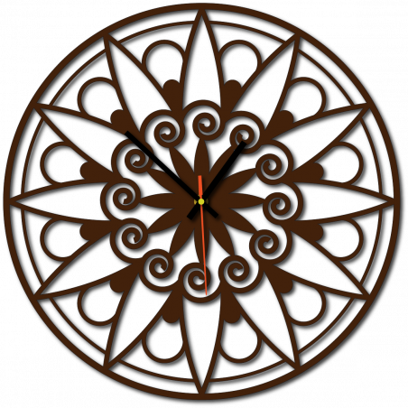 Modern falióra, falióra ajándékba, 3D óra mandala.