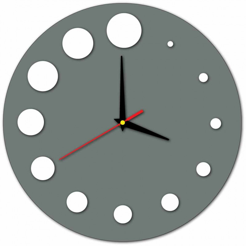 Modern műanyag falióra. Saját gyártású, X-momo