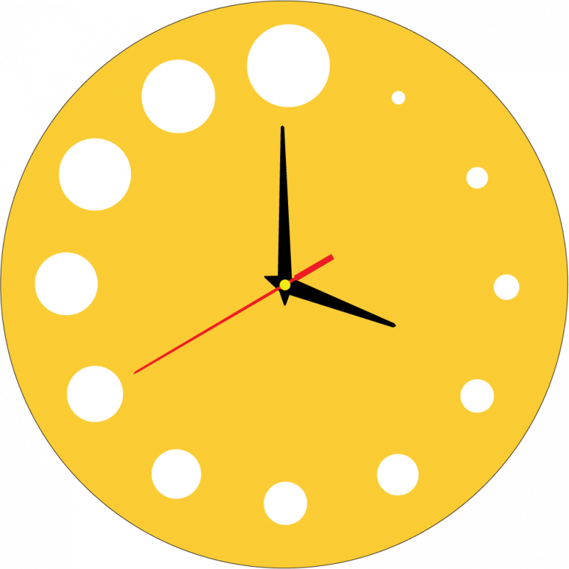 Modern falióra műanyagból. Saját gyártású, X-momo