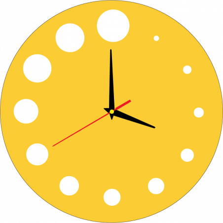 Modern falióra műanyagból. Saját gyártású, X-momo