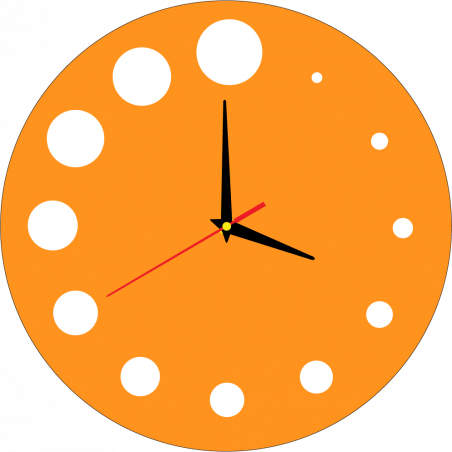 Modern falióra műanyagból. Saját gyártású, X-momo