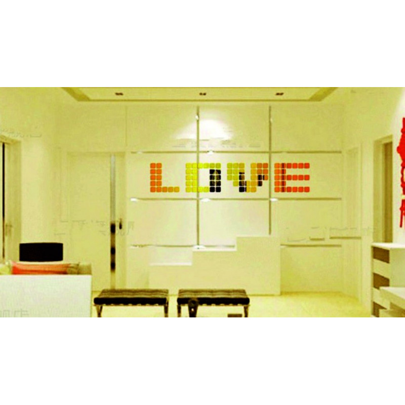 Dekoratív tükrök. Tükör falmatrica, képként vagy dekorációként, 3d akril matrica