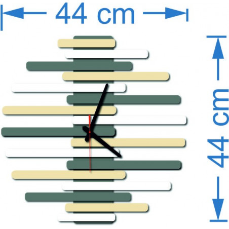 Műanyagból készült faliórák méretei. Divatos óra mint egy kép.