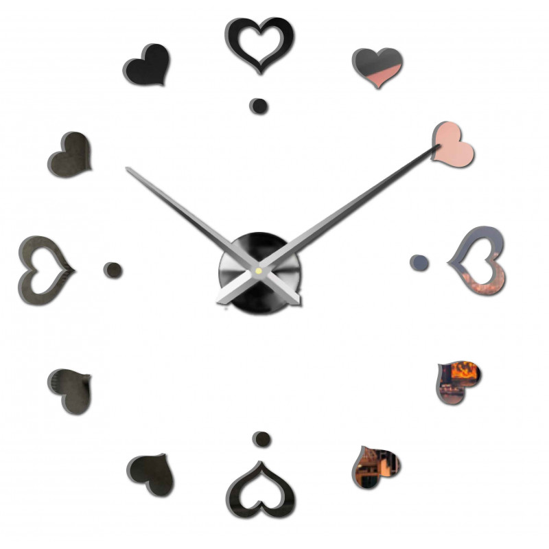 Öntapadós falióra, luxus óra stenten, műanyag óra