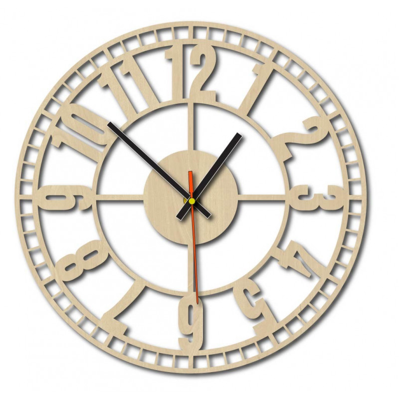 Modern falióra, falióra fából, rétegelt lemezből