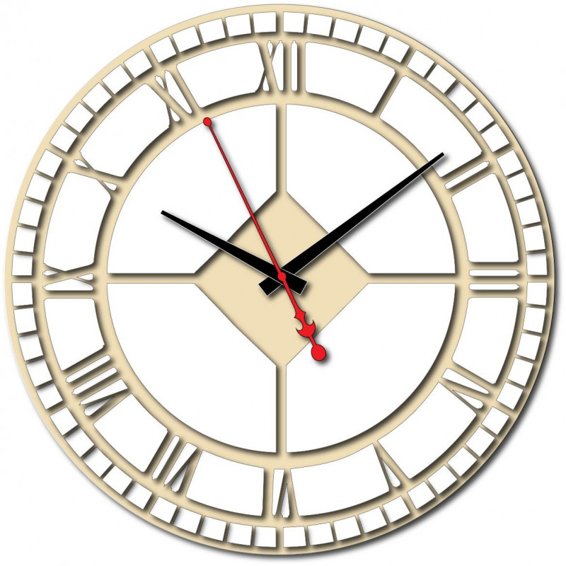 Modern műanyag falióra. Saját gyártású, X-momo